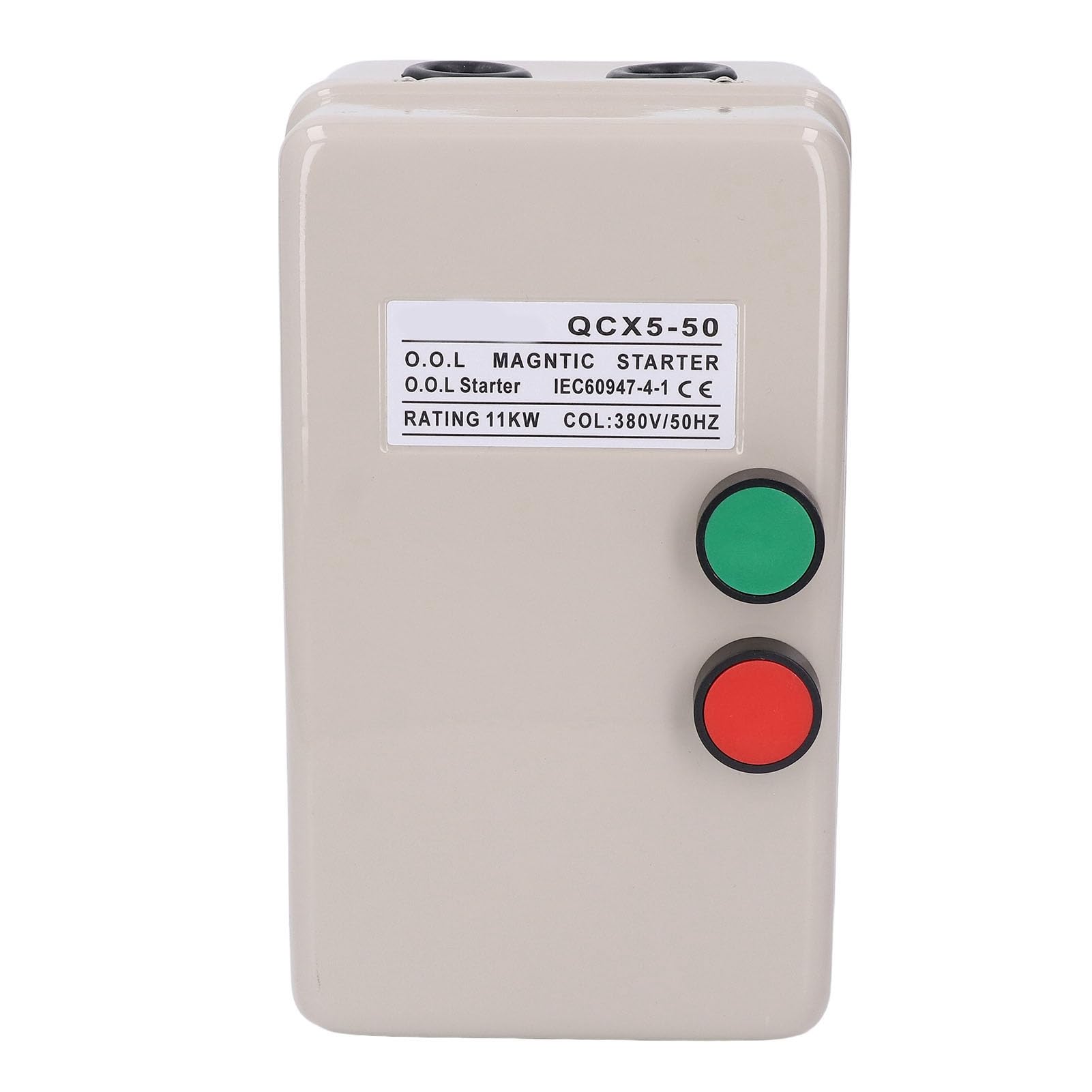 Interruptor de Control de Arranque de Motor Eléctrico de 11 KW, Arrancador de Motor Magnético de Alto Rendimiento 380 V, Trifásico, para Fábricas y Hogares, Hierro