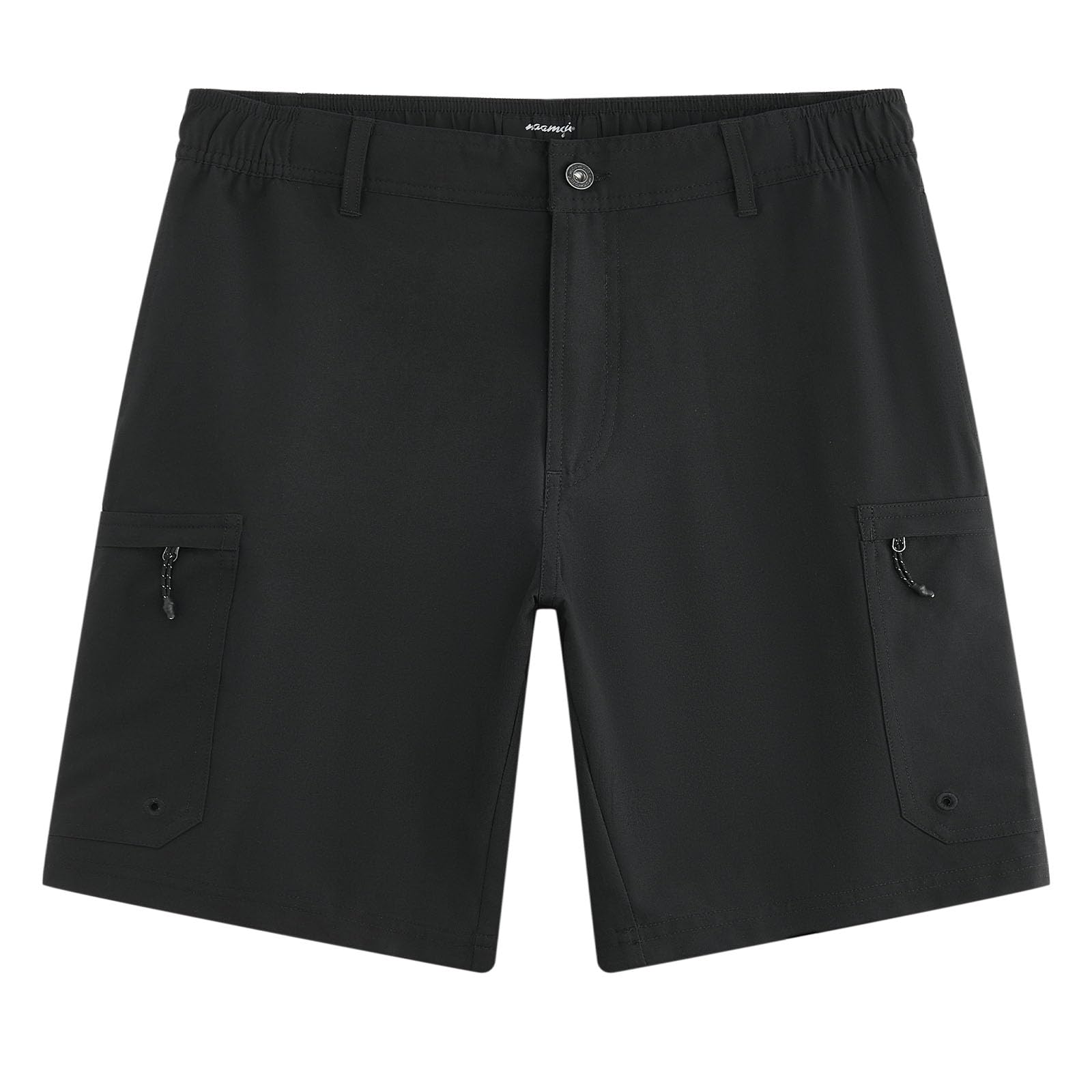 MaaMgic Herren Kurze Hosen Mit elastischem Bund Atmungsaktiv Schnelltrocknend, Stretchy & Knitterfrei 6 Taschen für Outdoor, Strand, Reisen,Wanderhose