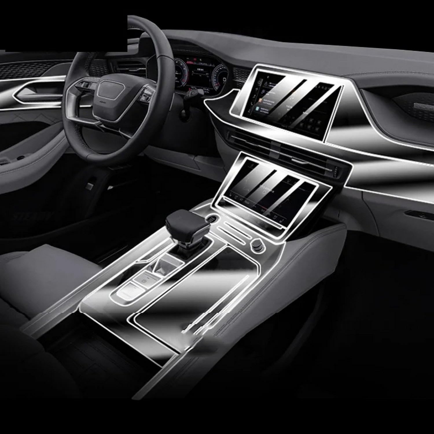 PPF TPU film protecteur d'intérieur de voiture pour Audi Q6 2022-2023