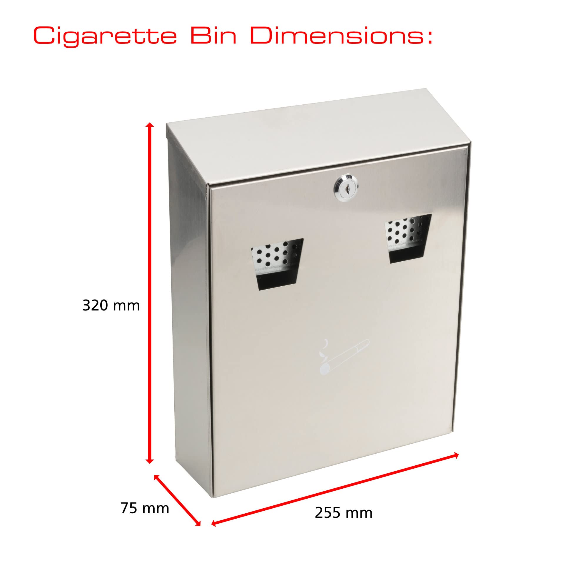 De Ley CIG2ST 255 x 320 x 75 mm Acero Inoxidable Papelera