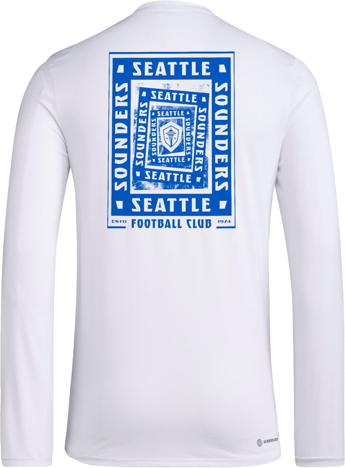 Adidas Mens Seattle Sounders Fc Pre-Game Long Sleeve T-Shirt - Image 2