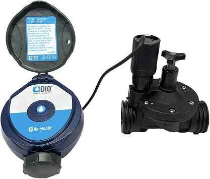 DIG 410BT-075 Battery Powered Bluetooth Controller w/ 3/4 in-Line Valve