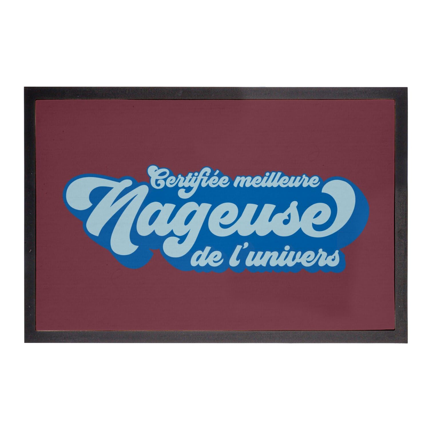 Paillasson Rouge Piscine 60x40 pour une Entrée Propre au Retour des Entraînements de Natation