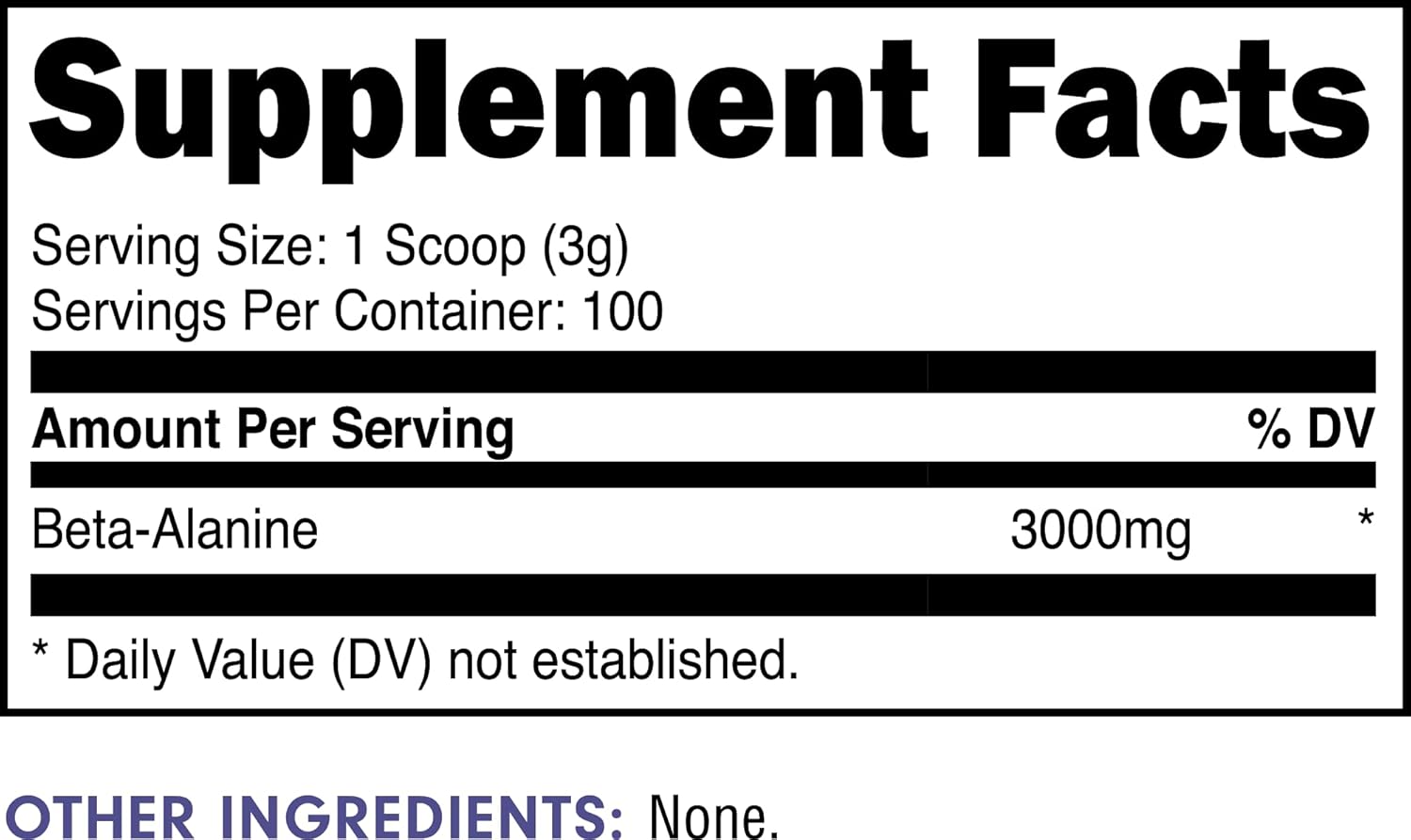 Bucked Up Beta Alanine 300mg Powder, Non-GMO, Gluten-Free, Unflavored (100 Servings) - Image 2