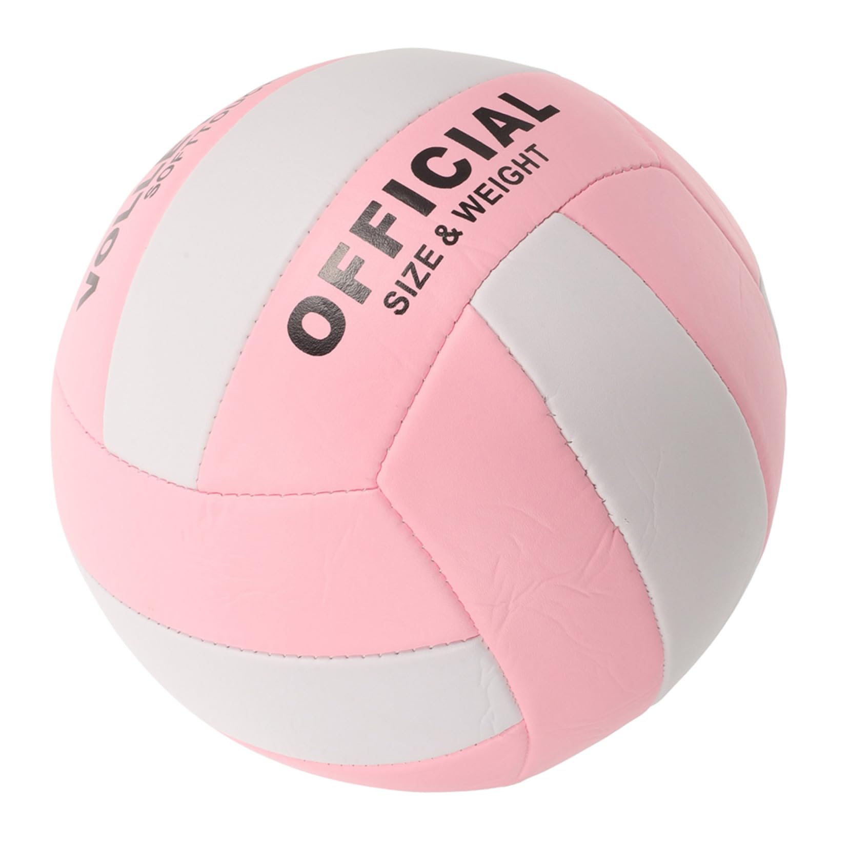 BESPORTBLE Ballon de Volley-Ball D'entraînement Souple en PU Rose Résilience et Durabilité Supérieure pour Entraînement Intérieur et Match Standard Style Aléatoire