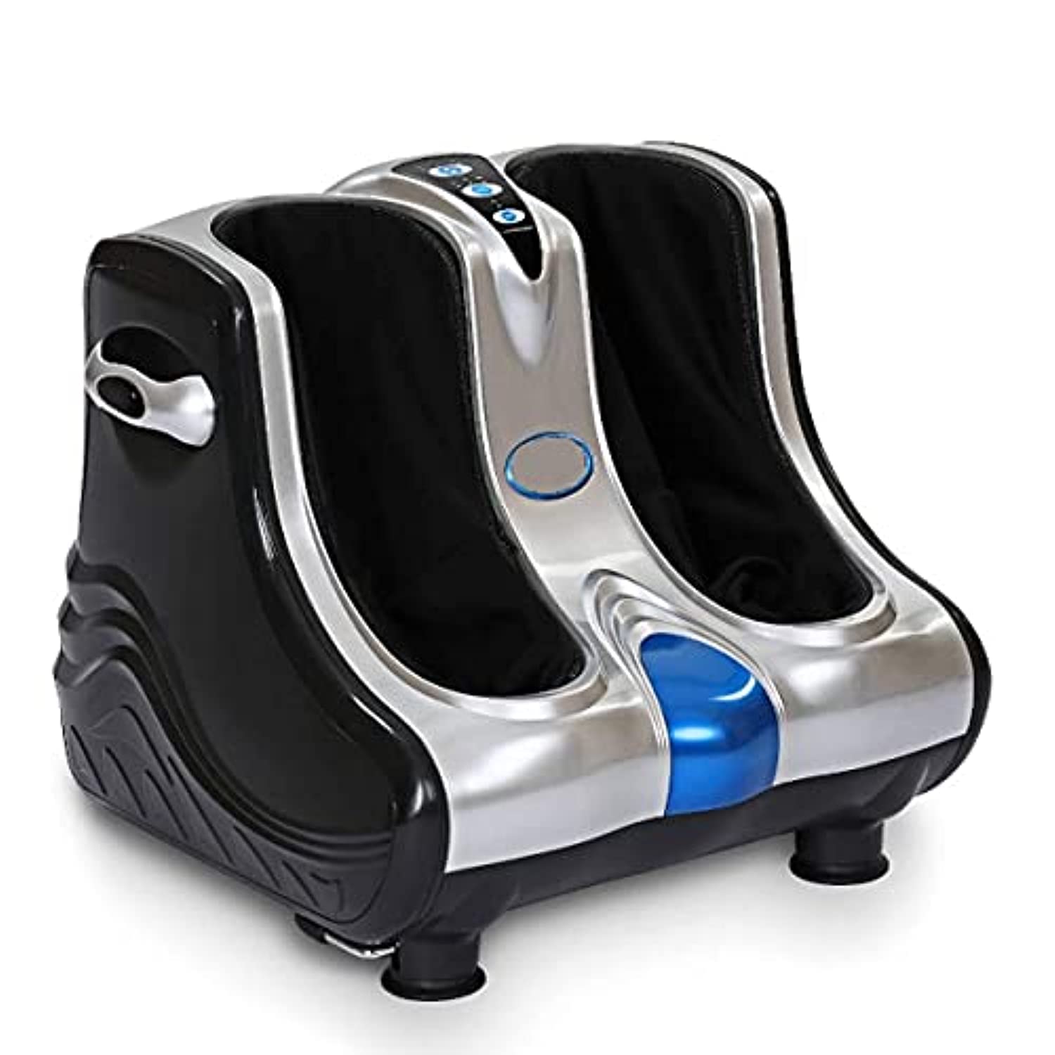 ULTIMAX Electric Leg & Foot Massager Electric Foot Calf Leg Massager Shiatsu Kneading Rolling (Standard, SILVER)