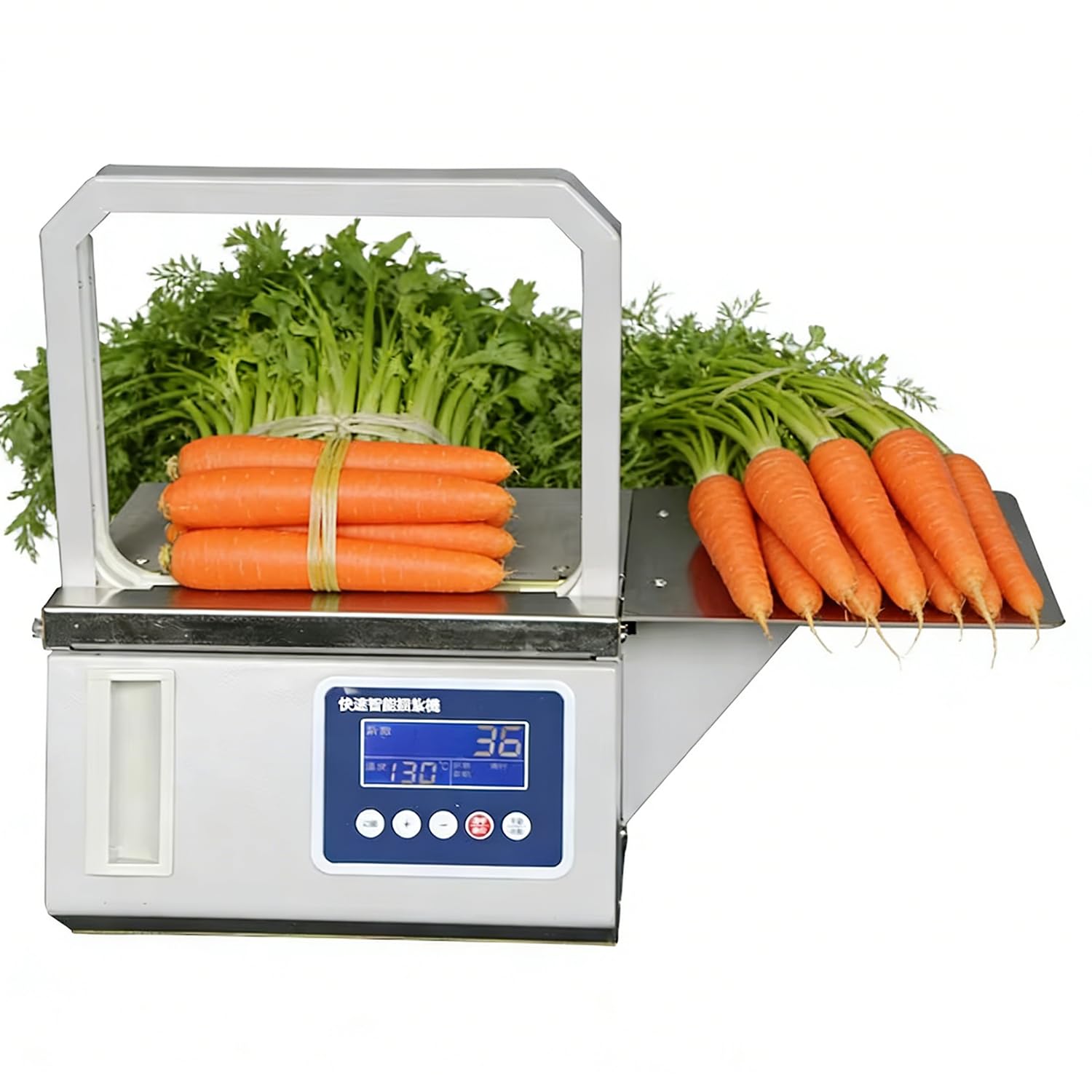 YXYLJOZ Fast Binding Automatic Vegetable Bundling Machine with Hot Melt Tape - 1.5s Quick Bind for Commercial & Home Use, Ideals for Efficient Packaging