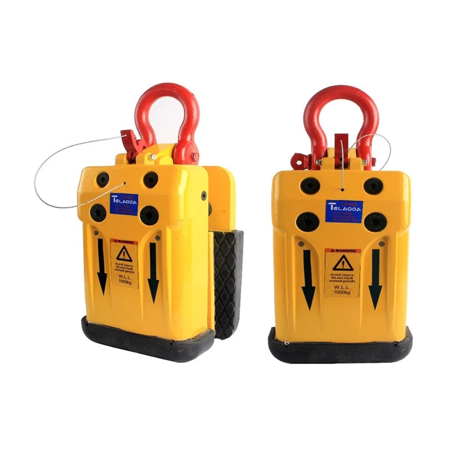 1000kg Stone Slab Lifting Clamp Granite Marble Lifting Slab Lifter With Black Rubber,DIY Tools(20-60mm white rubber)