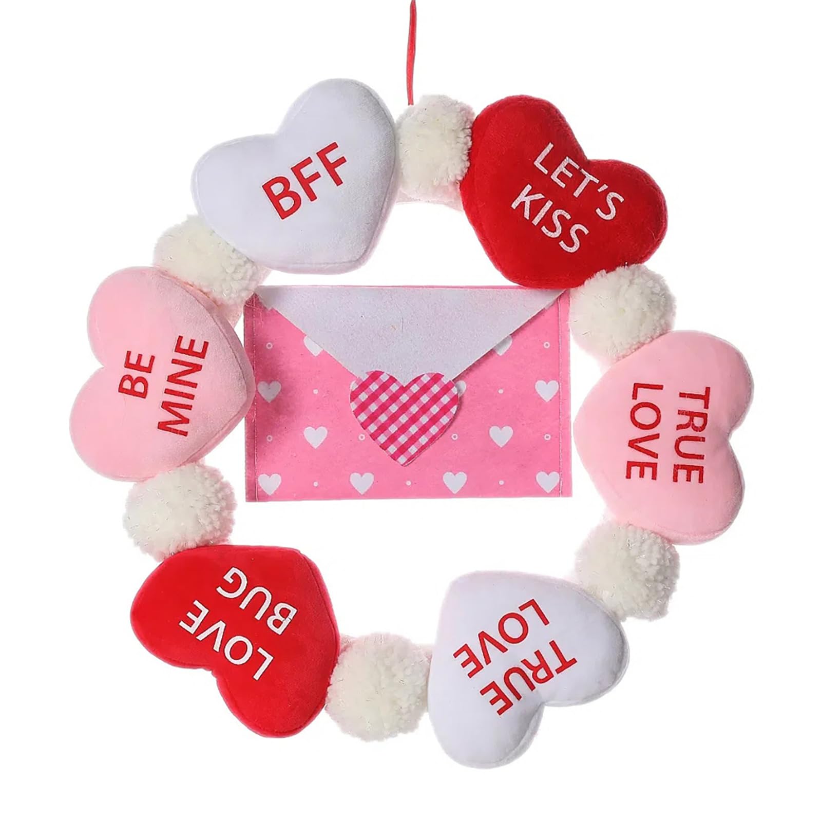 Fyearfly Decorazione da appendere a forma di cuore, 40 cm, per San Valentino, matrimonio, compleanno, decorazione per feste