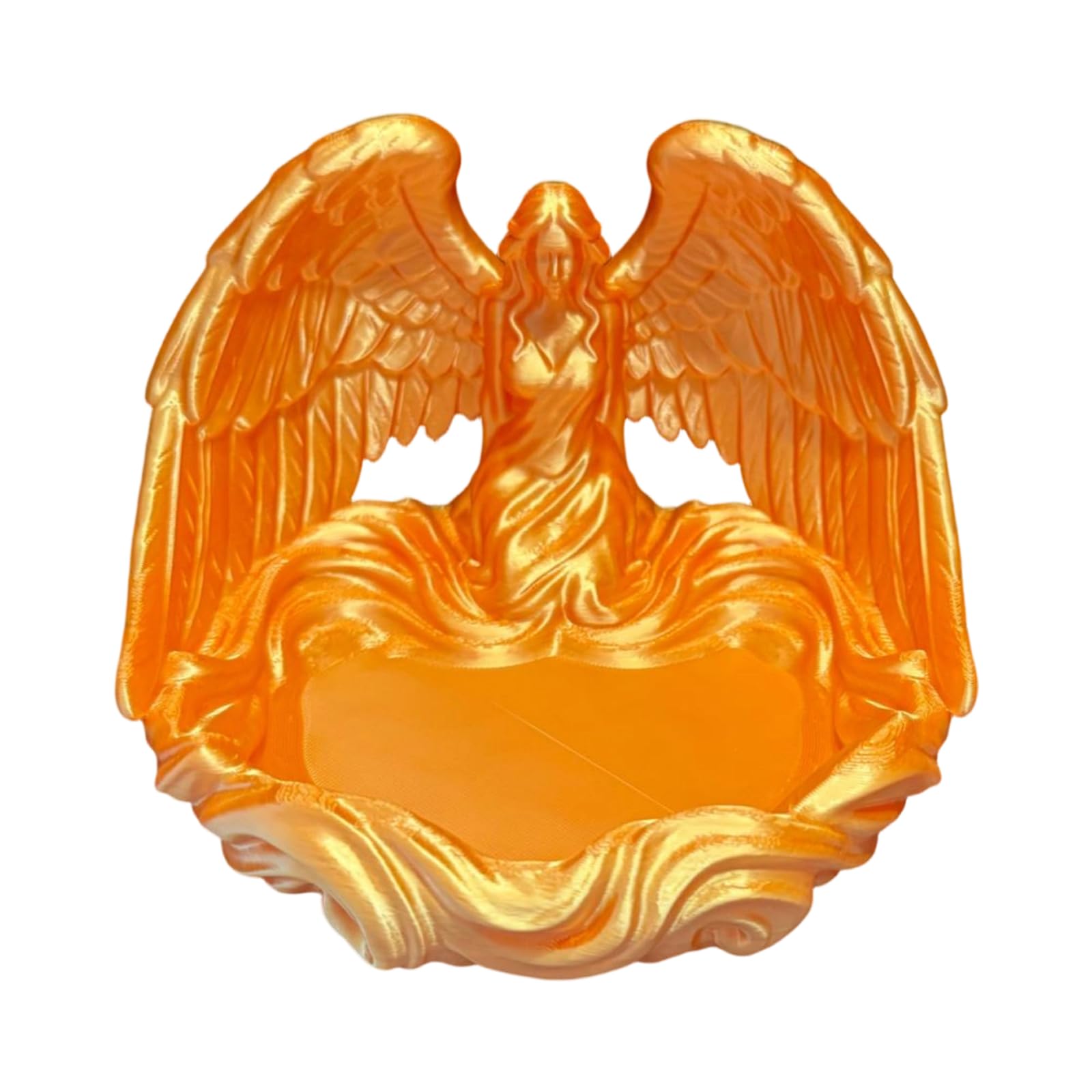 ZBIianxer Delicate Angel Wing Shape Ornamental Tray Decorative Plate Suitable for Showcasing Small Accessories and Keepsakes Jewelry Dishes