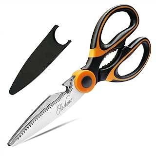 Acelone Kitchen Shears,Premium Heavy Duty Shears Ultra Sharp Stainless Steel Multi-function Kitchen Scissors for Chicken/P...