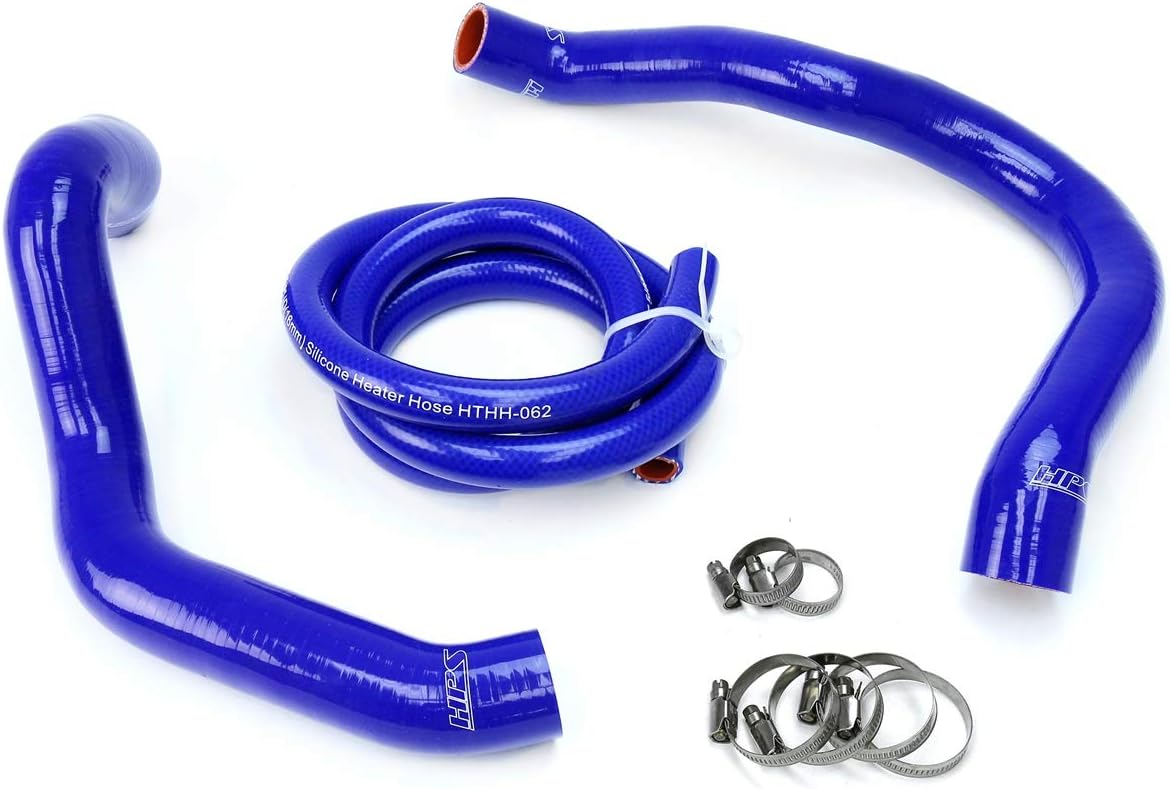 HPS 57-1338-BLK Black Silicone Radiator Coolant/Heater Hose Kit