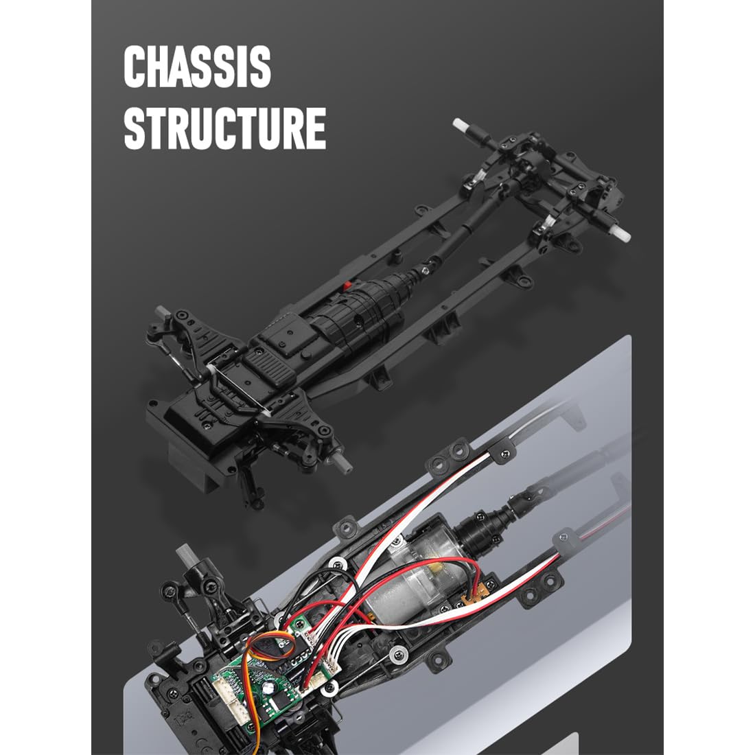 Zdalnie sterowany pickup, skala 1/12, 2,4G w pełni proporcjonalny samochód RC pickup z niezależnym zawieszeniem i połączonymi światłami LED, pojazd RC crawler, pojazd hobbystyczny dla