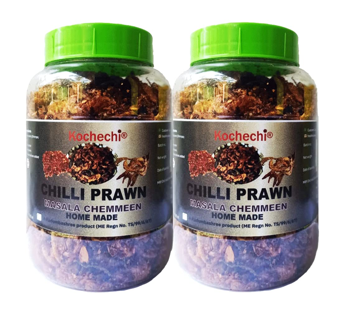 Kochechi Homemade Chili Prawns 280g Spicy Kerala Small Prawn Fry Pink Shrimps Masala Prawns Seafood No Added Flavour Chemmeen Fry A Kudumbashree Product | 140gx2 (B09PPBXD91) Amazon Price History, Amazon Price Tracker