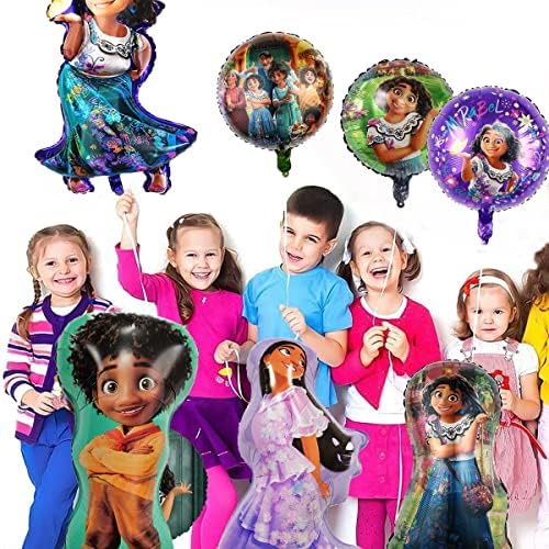 Encanto Balloons Party Supplies 11pcs Encanto Foil Balloon Magic Full House Theme Party Decorations Supplies Set for Kids Baby Shower Encanto Balloons Party Supplies