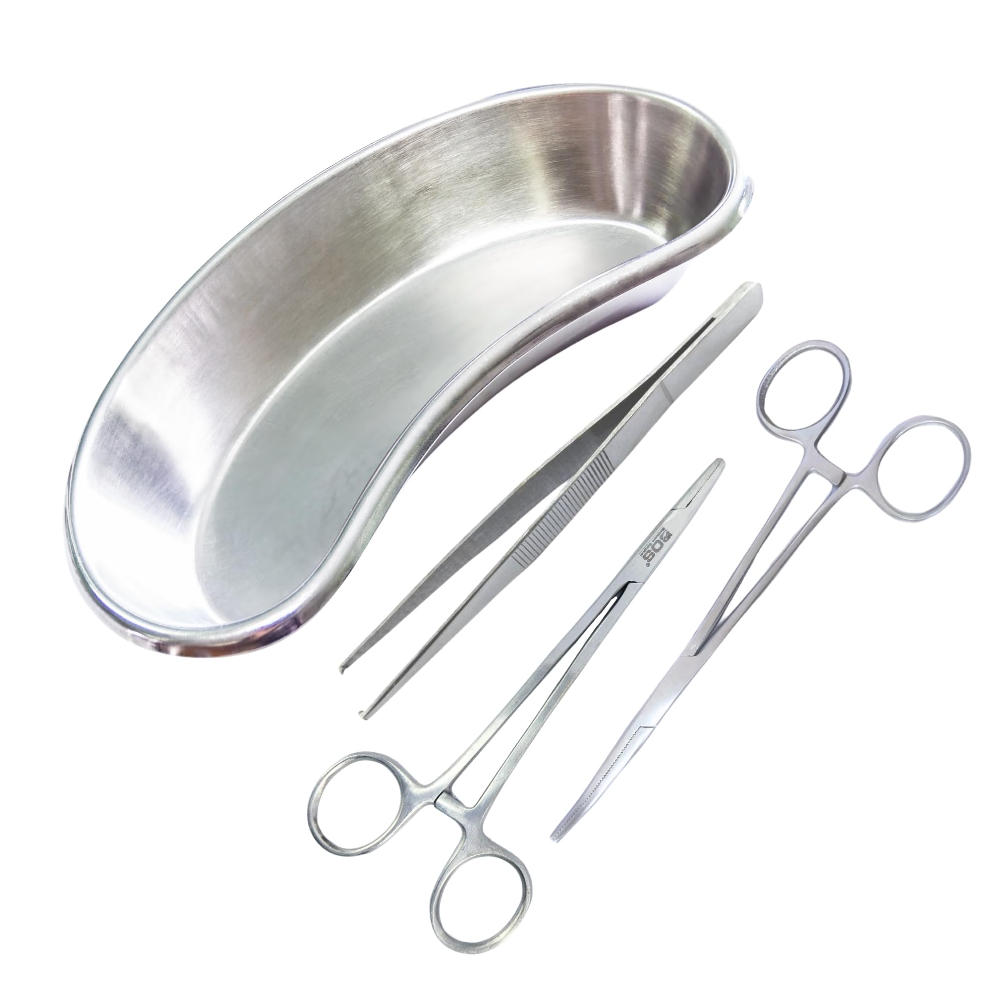 Bos medicare surgical Surgical Instrument CE Needle Holder, Artery forceps curved, kocher forceps With Kidney Tray 8" | Suture Set & Kidney Tray (Kidney Tray with Suturing Set), stainless steel (B0D76H54K8) Amazon Price History, Amazon Price Tracker