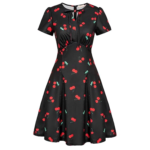 Belle Poque Womens Floral Dress 1940s Dresses for Women Retro Dresses A Line Stretchy Dresses for School Dance