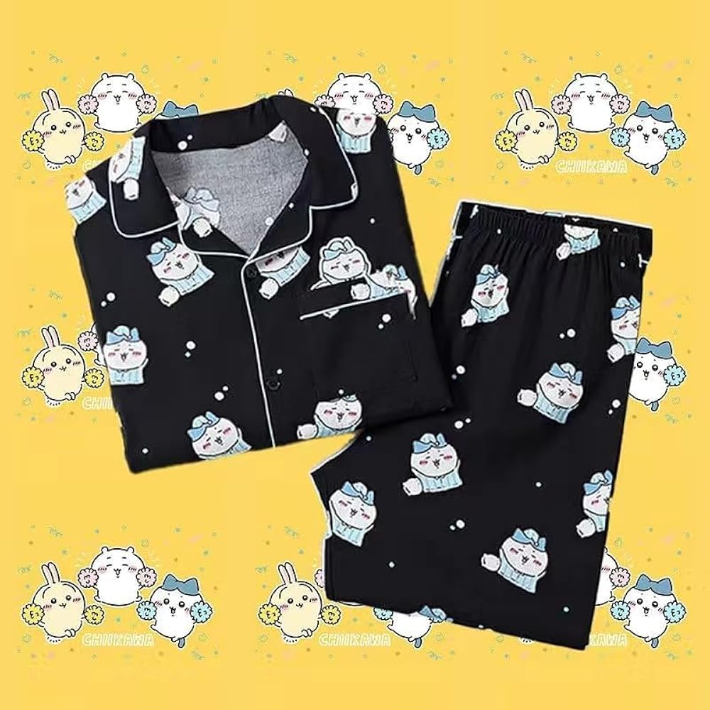 Amazon.co.jp: [Maxg] Chiikawa Pajamas, Sleepwear, Long