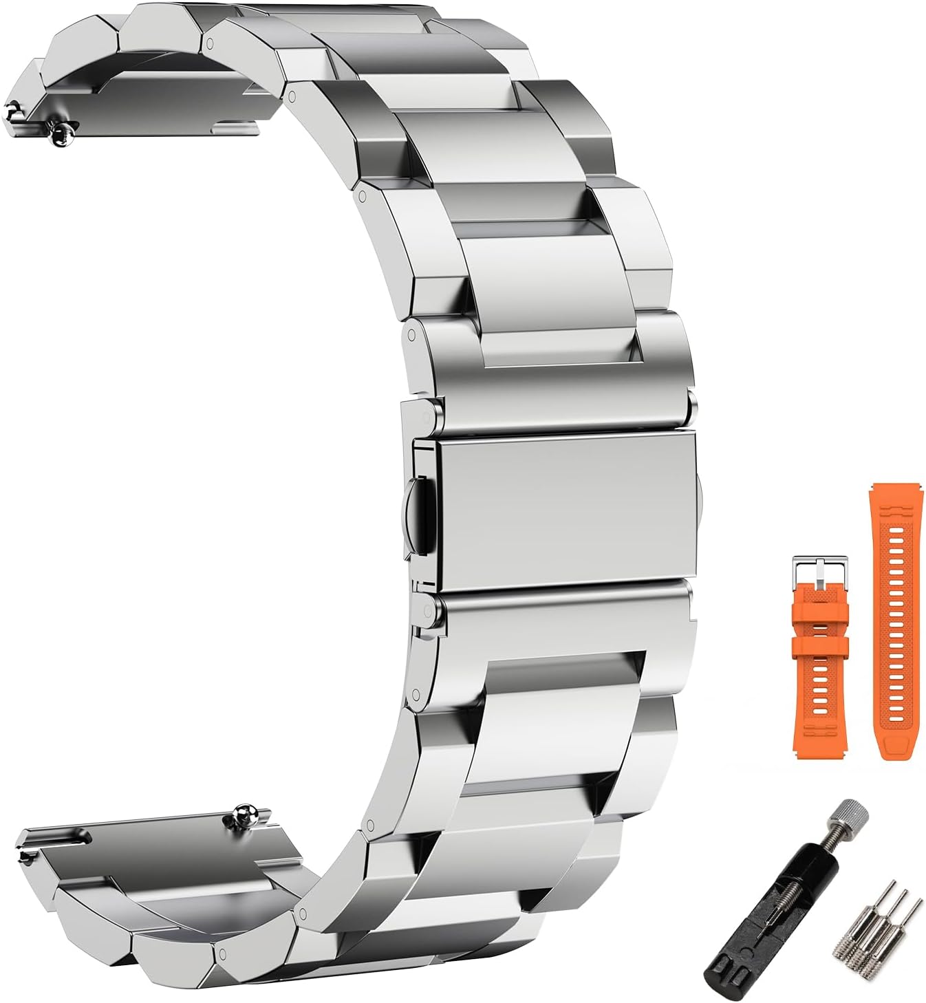 WalkerFit 22mm Smart Watch Band, for CARBINOX Blaze/Edge/Vortex, Compatible with AMAZTIM M2/T3/M3 Ultra/M3/T2/M3E, Sports Straps Replacement Bands, Adjustable Wristband, Men Smartwatch Band, 2 Packs