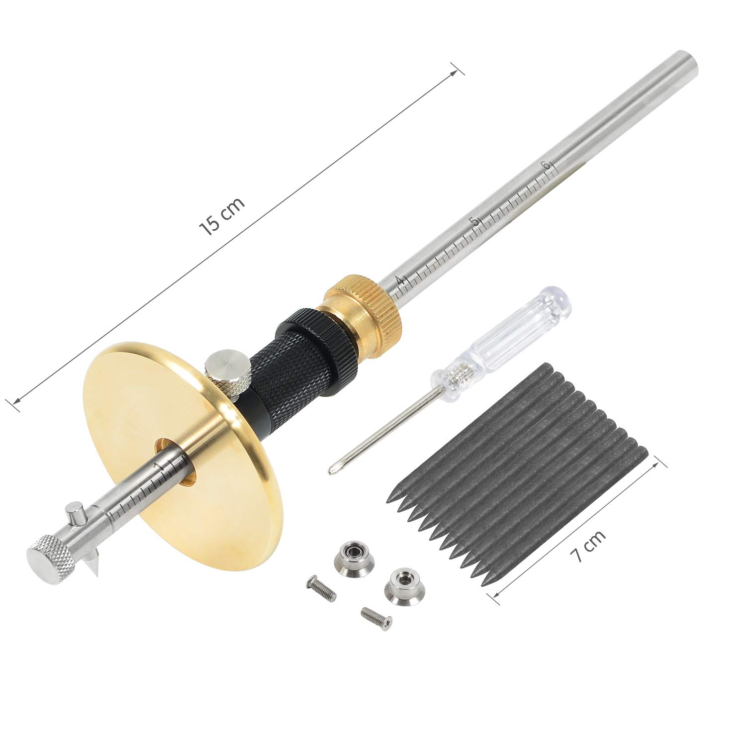 Roue Trusquin Plus avec fonction micro réglage (Noir)