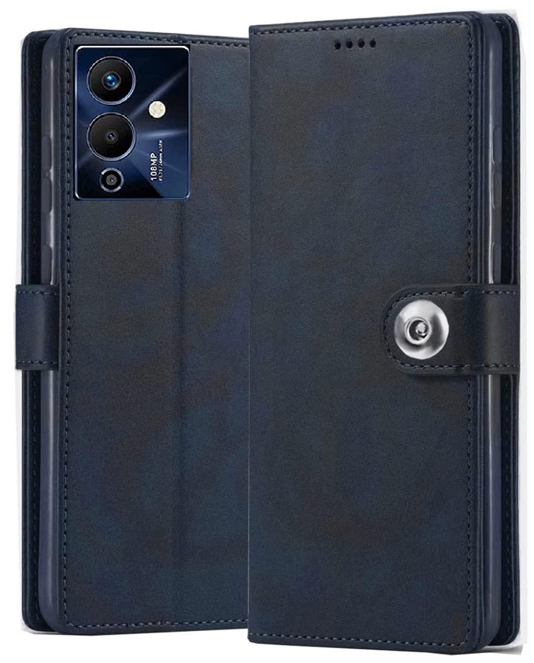 Fastship Infinix Note 12 Pro 5G Flip Cover | Full Body Protection | Inside Pockets Wallet Stylish Button Magnetic Closure Book Cover Leather Flip Case for Infinix Note 12 Pro 5G - Blue (B0C1DTJLCN) Amazon Price History, Amazon Price Tracker