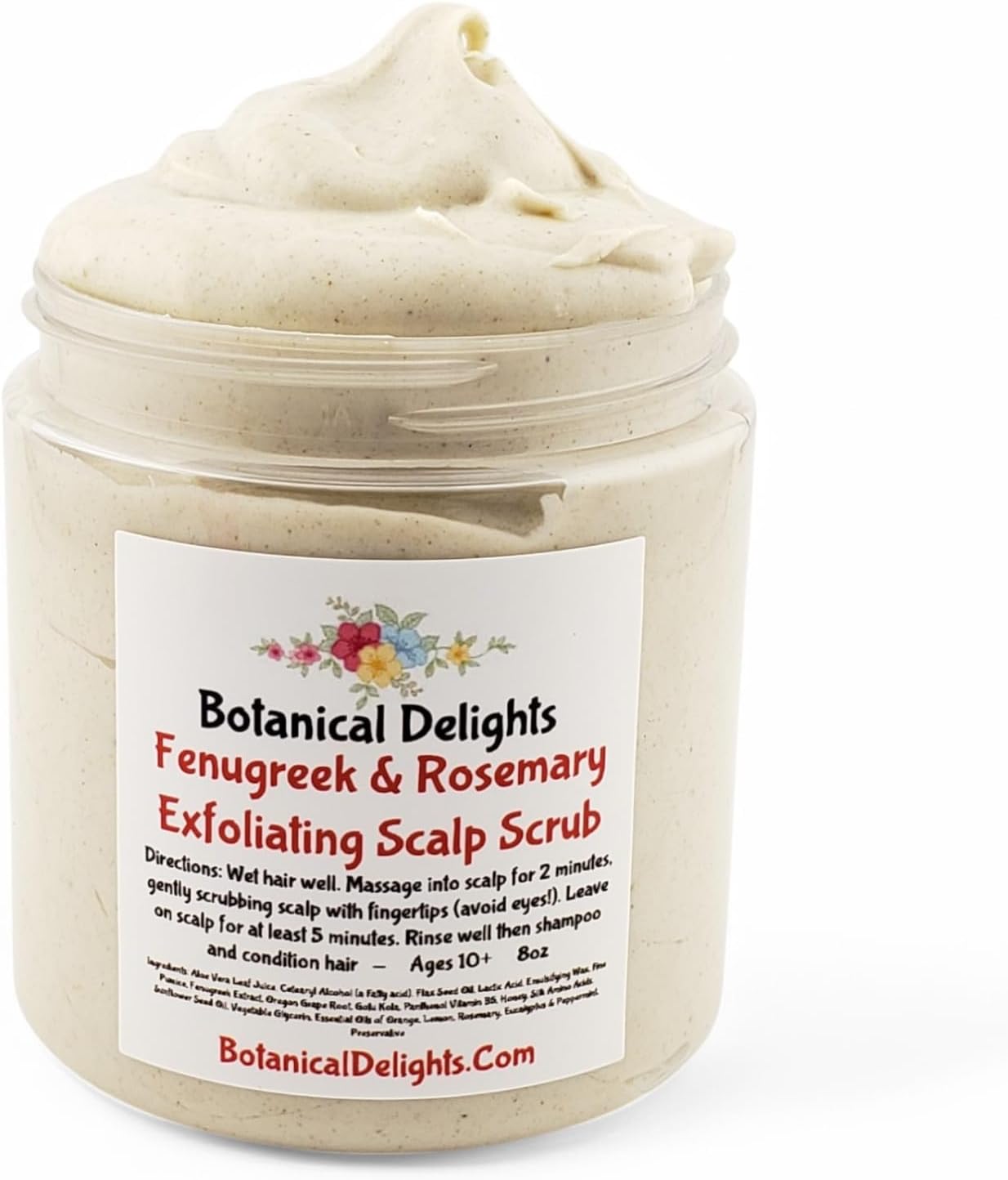 Fenugreek & Rosemary Exfoliating Scalp Scrub for Scalp Psoriasis, Dermatitis and Eczema