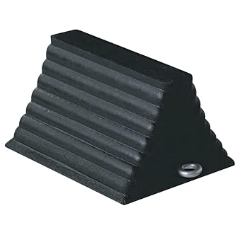 CORTINA 2048WC Heavy Duty Wheel Chock W/Zinc, Capacity, Volume, Standard, Black