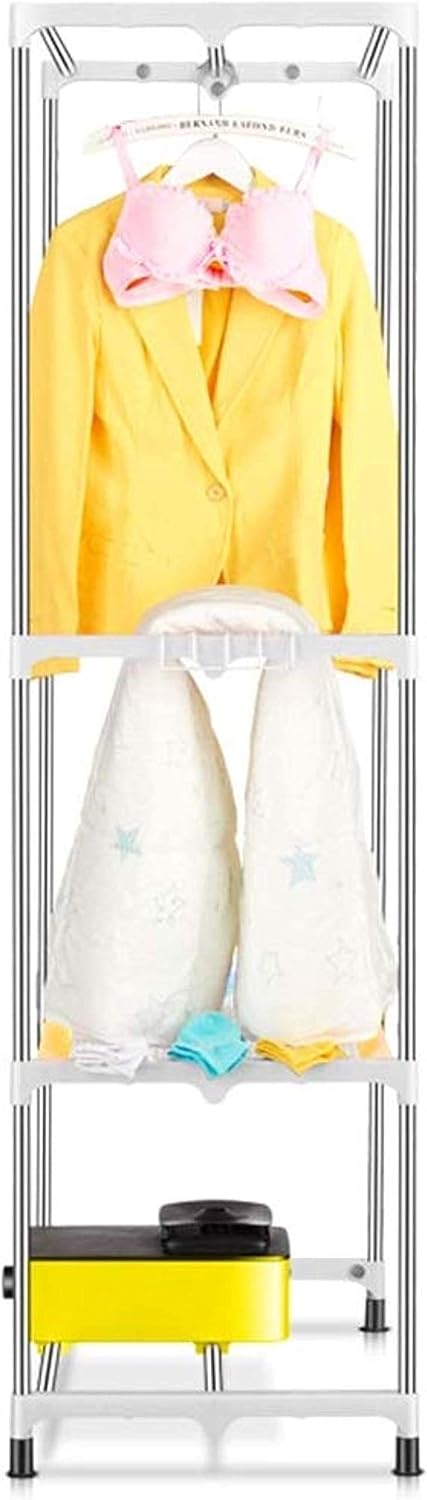 Clothes Dryer Drying Household Dryer Clothes Clothes Dryer Air Dryer Quick Drying Clothes Large Drying Quilt Neat (Colour: Red Size: Steel Pipe+Towel Rack) (Yellow Steel Pipe+Towel Rack)