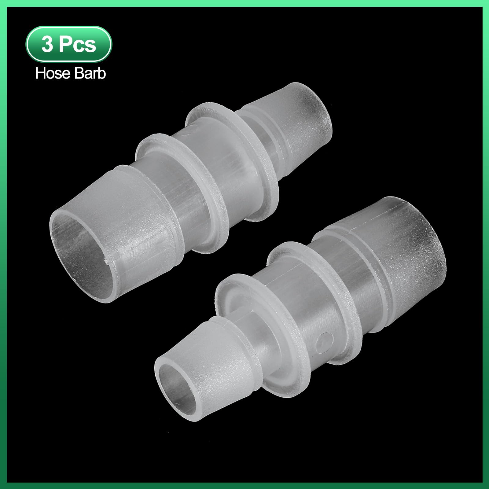 PATIKIL Riduttore a Barbetta per Tubo 3/4" a 1/2" Connettori Tubi Id Raccordo Plastica Unione per Aria Acqua