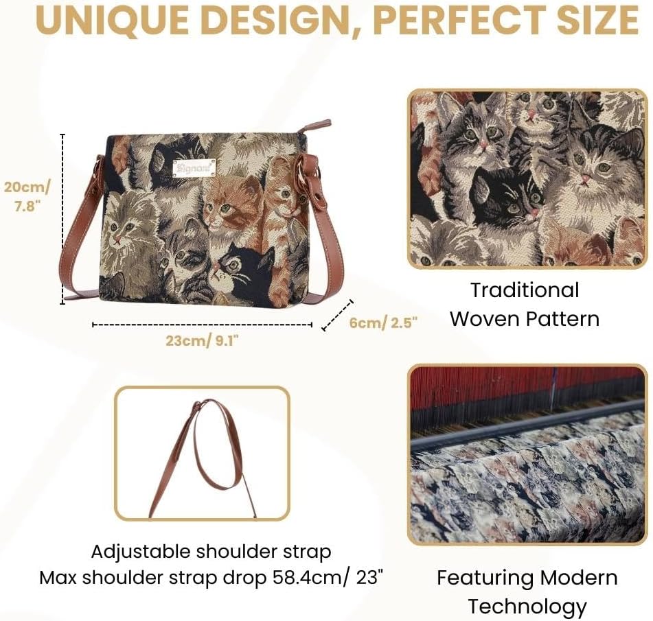 Signare Tapestry Crossbody Bag Sling Shoulder Purse for Women image 3
