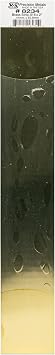K&S 8234 Brass Strip, 0.016" Thick x 2" Wide x 12" Long, 1 Strip, Made in USA