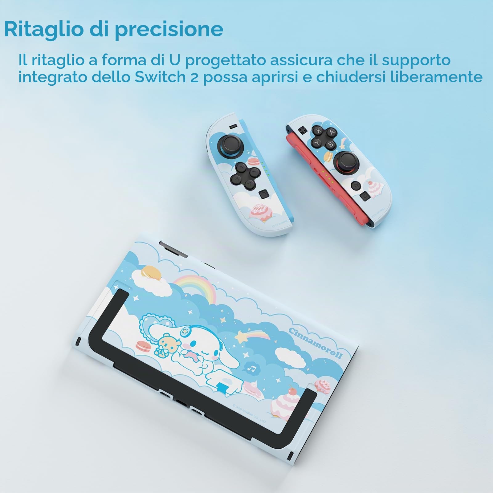 Kuitmor Custodia Protettiva Compatibile con Switch 2 Modello 2025, Custodia Protettiva Doccibile Rigida in PC Antigraffio e Antiurto Progettata per Switch 2025 - DEG