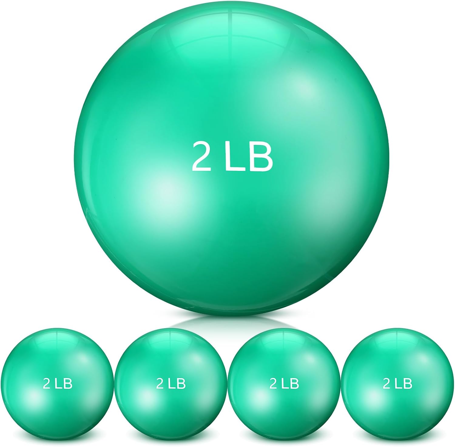 Seenelling 4 Pcs Weighted Toning Balls, Soft Medicine Balls, 1/2 lb