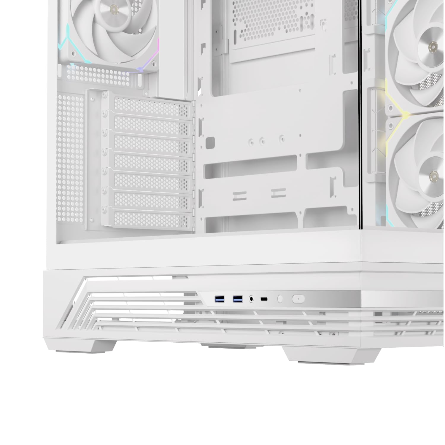 Prisma S800 RGB Caja de PC para Gaming, Soporte para 10 Ventiladores de 120mm, Refrigeración Líquida de 360mm (RGB Blanco)