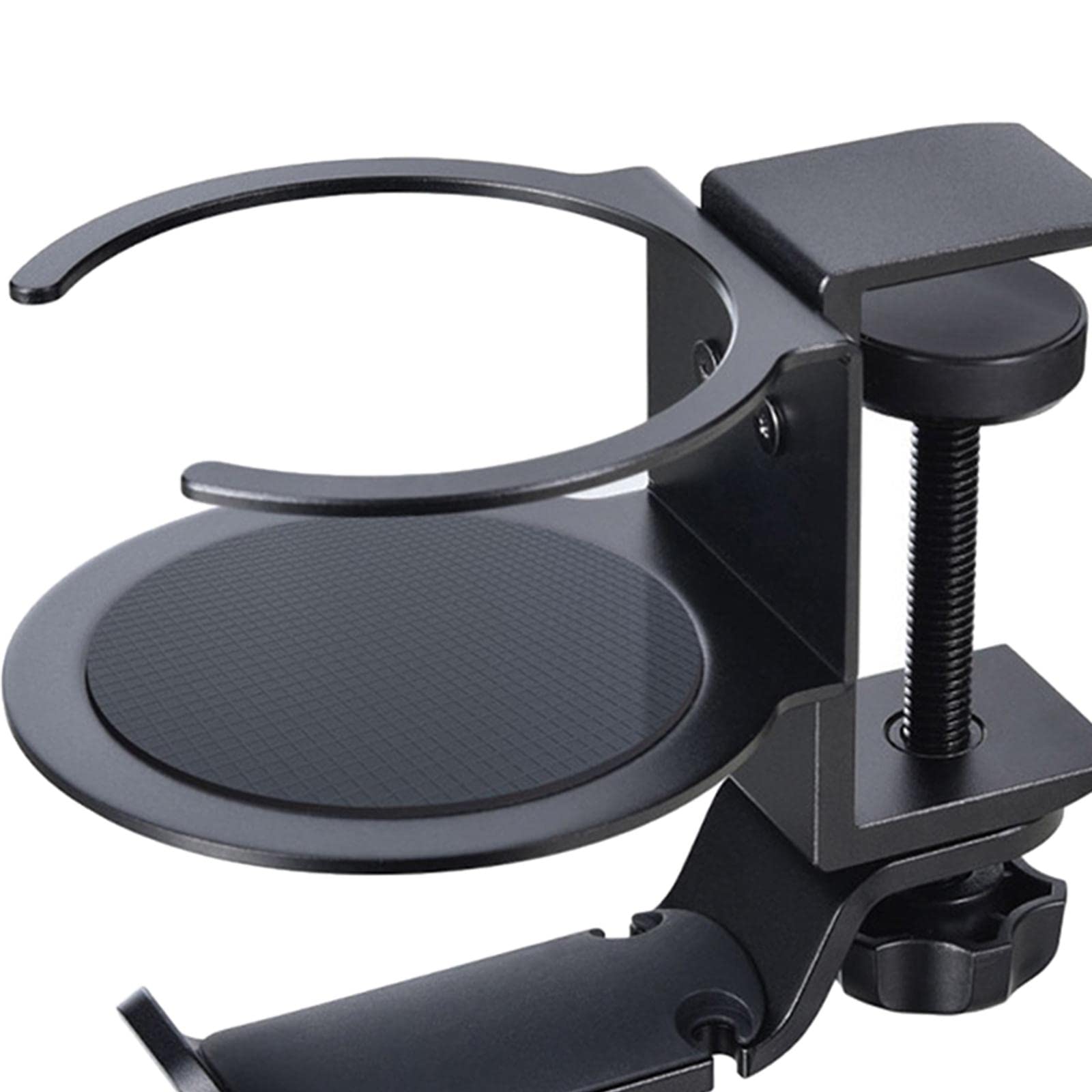 TRENDIVIBE 2 in 1 Headphone Hanger Cup Holder Headphone Clamp Hook Cable Clip Black-image-23