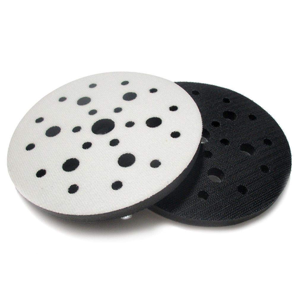 Almohadilla de interfaz suave 6 pulgadas 25 agujeros 150 mm Gancho y bucle Almohadilla de almohadilla de esponja Amortiguación y protección Almohadilla de respaldo Piezas de herramientas eléctricas