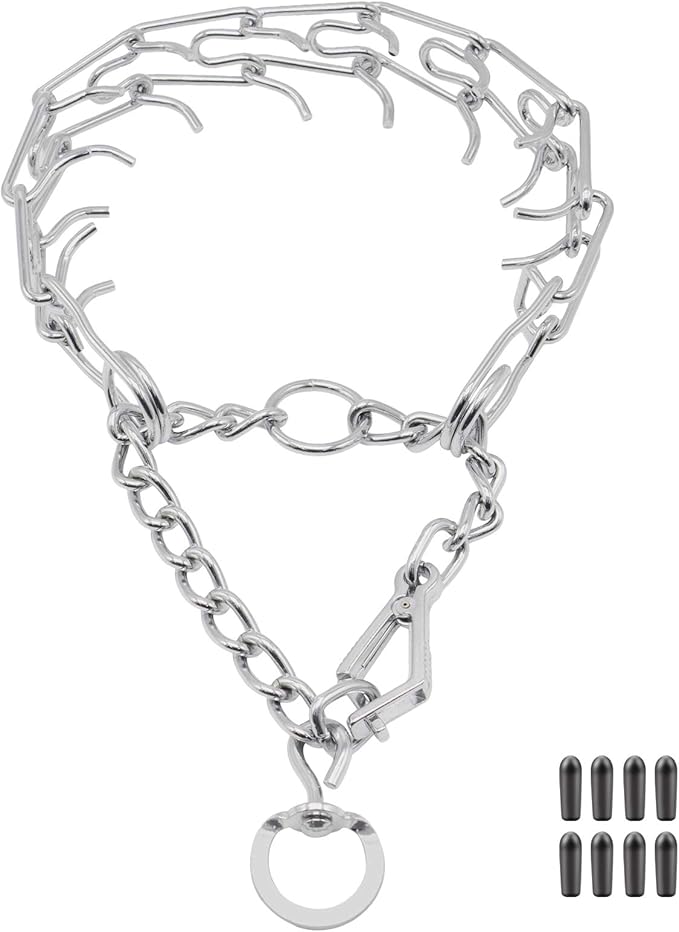 Dog Prong Collar, UltraPlus Chrome Plated Training Collar