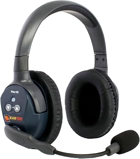 EARTEC Ultralite PRO16-DR Dual-Ear Remote Add-On Headset – Expands Existing PRO16 Systems Up to 16 Users, Hands-Free Full Duplex, 10-Hour Battery – U.S. Company Since 1961