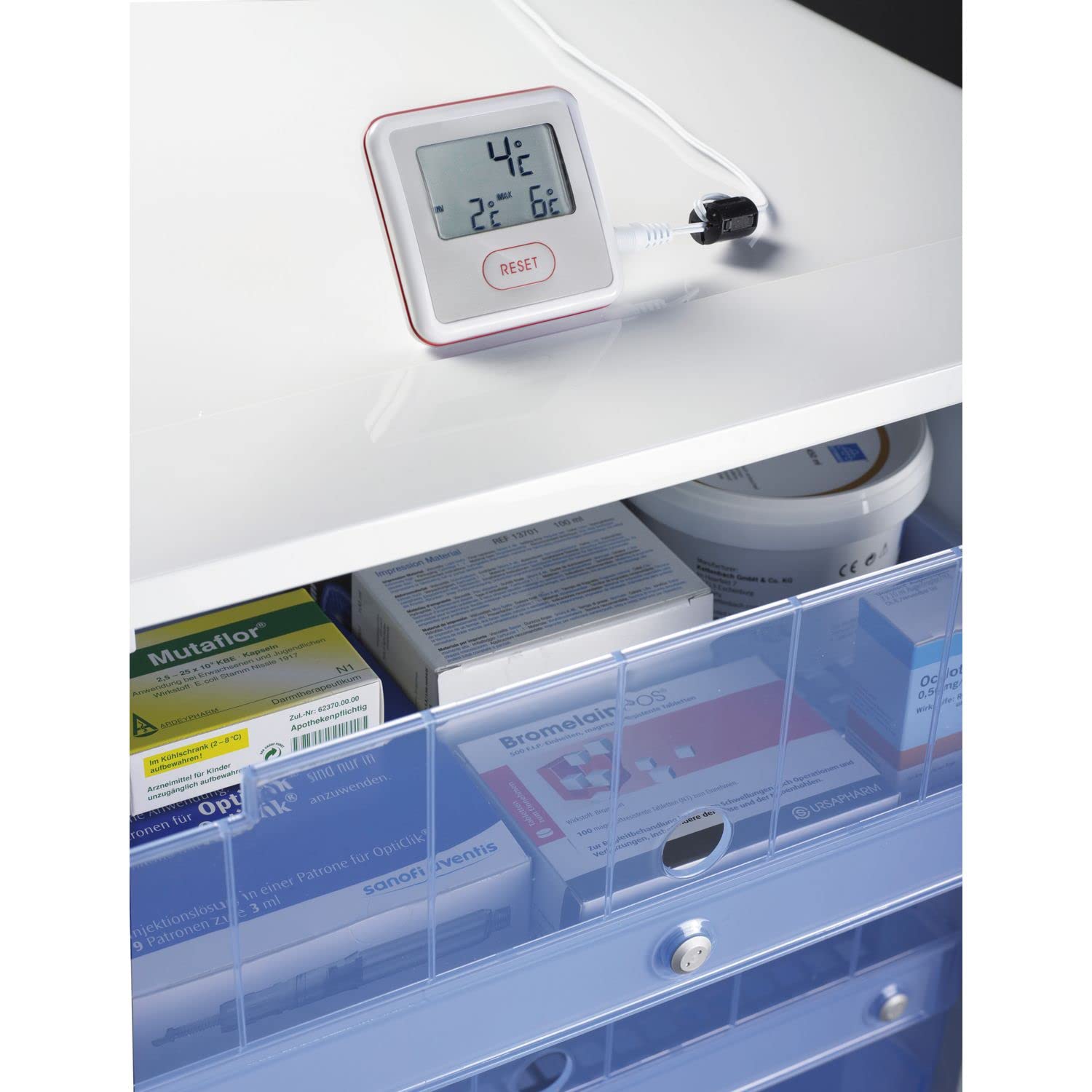 Dometic Medikamentenkühlschrank DS 301H - Kompakter Kühlschrank für Medikamente 27 Liter mit Absorberkühlung, Thermometer, Warnsignal und sicherer Türverriegelung