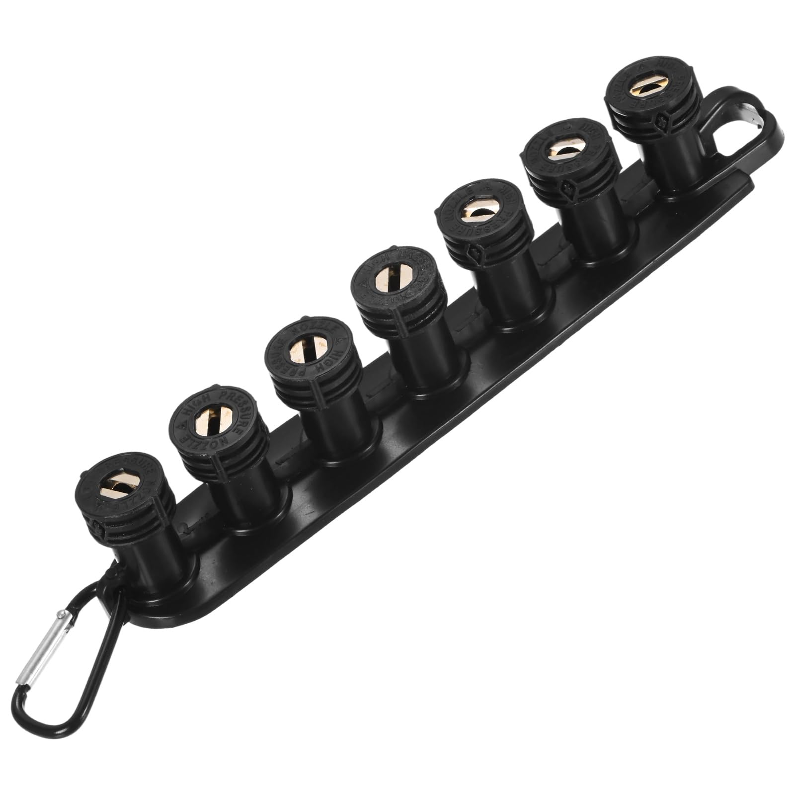 M METERXITY 7-Pack Orifice 4.0 Pressure Washer Tips with Holder, Black