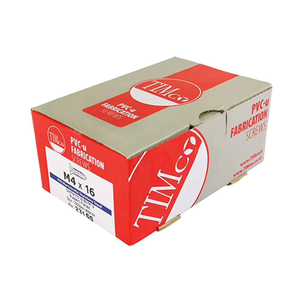 Vis à forets en PVC M4 x 16 TIMco contre la rouille des fenêtres