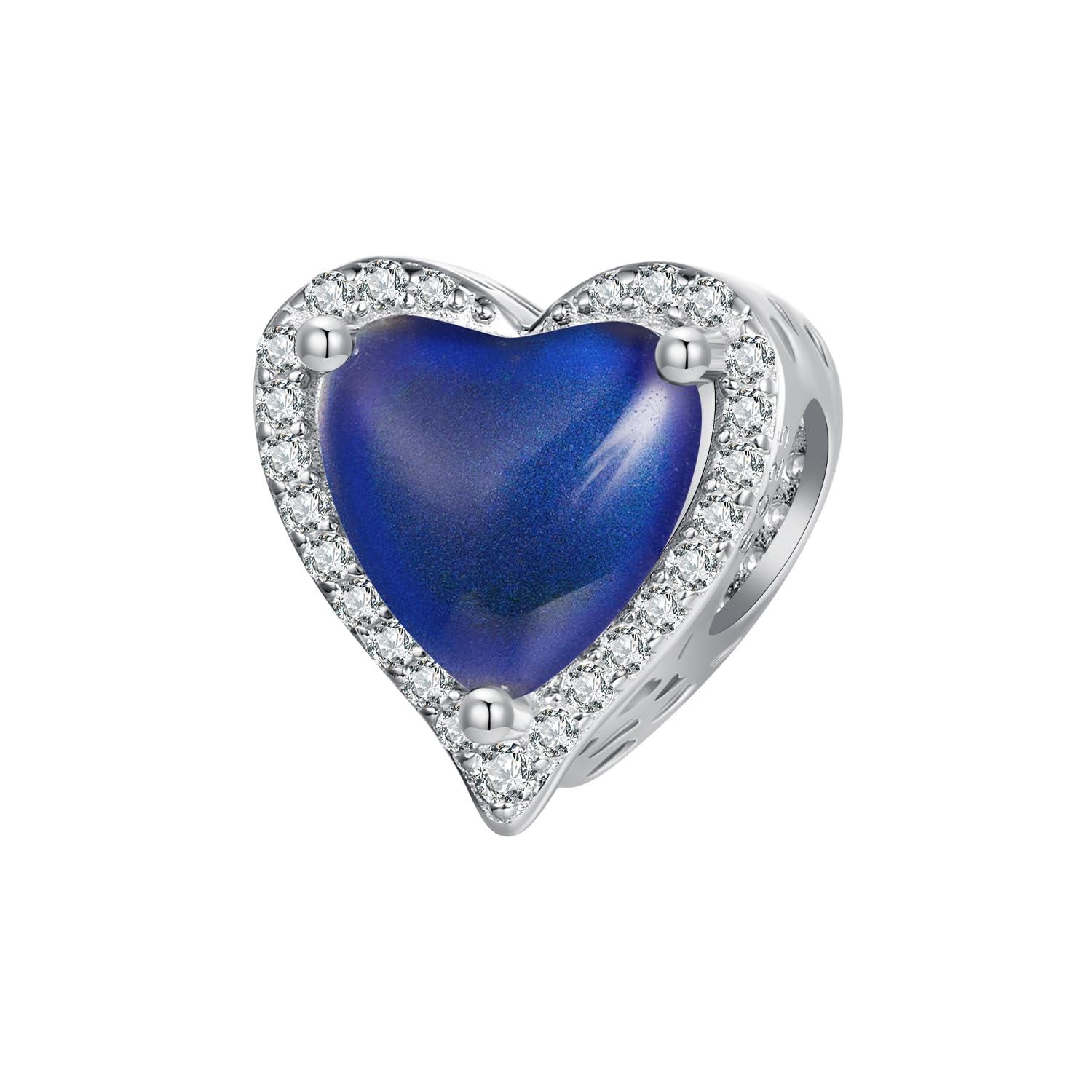 Colgantes de piedra en forma de corazón, cuentas para hacer collares y joyas.