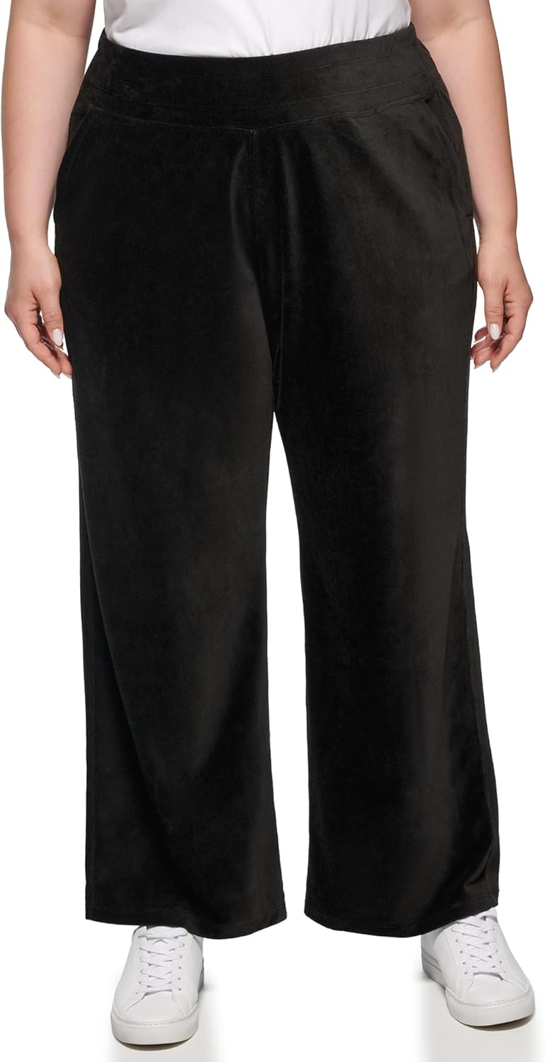 Calvin Klein Performance Womens Wide Leg Slant Pocket PantYoga Pants - Image 2