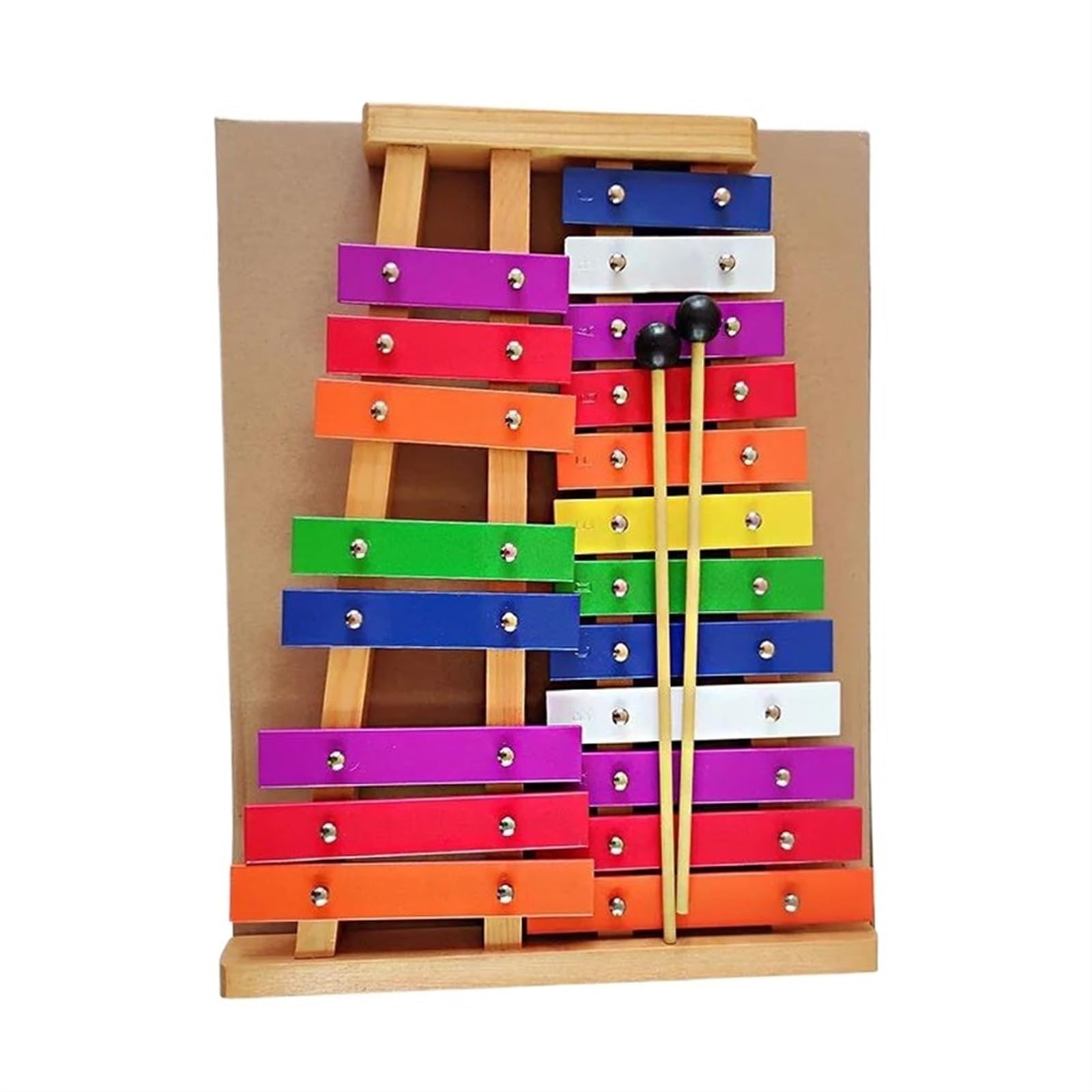 Xylophone Base En Bois De Xylophone Et Pièces En Aluminium Instrument Débutant 20 Tons
