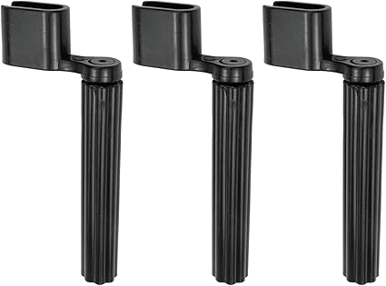 3PCS Acoustic Electric Guitar String Winder Peg Bridge Pin Tool Plastic Black