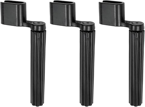 3PCS Acoustic Electric Guitar String Winder Peg Bridge Pin Tool Plastic Black