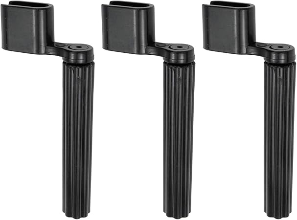 3PCS Acoustic Electric Guitar String Winder Peg Bridge Pin Tool Plastic Black