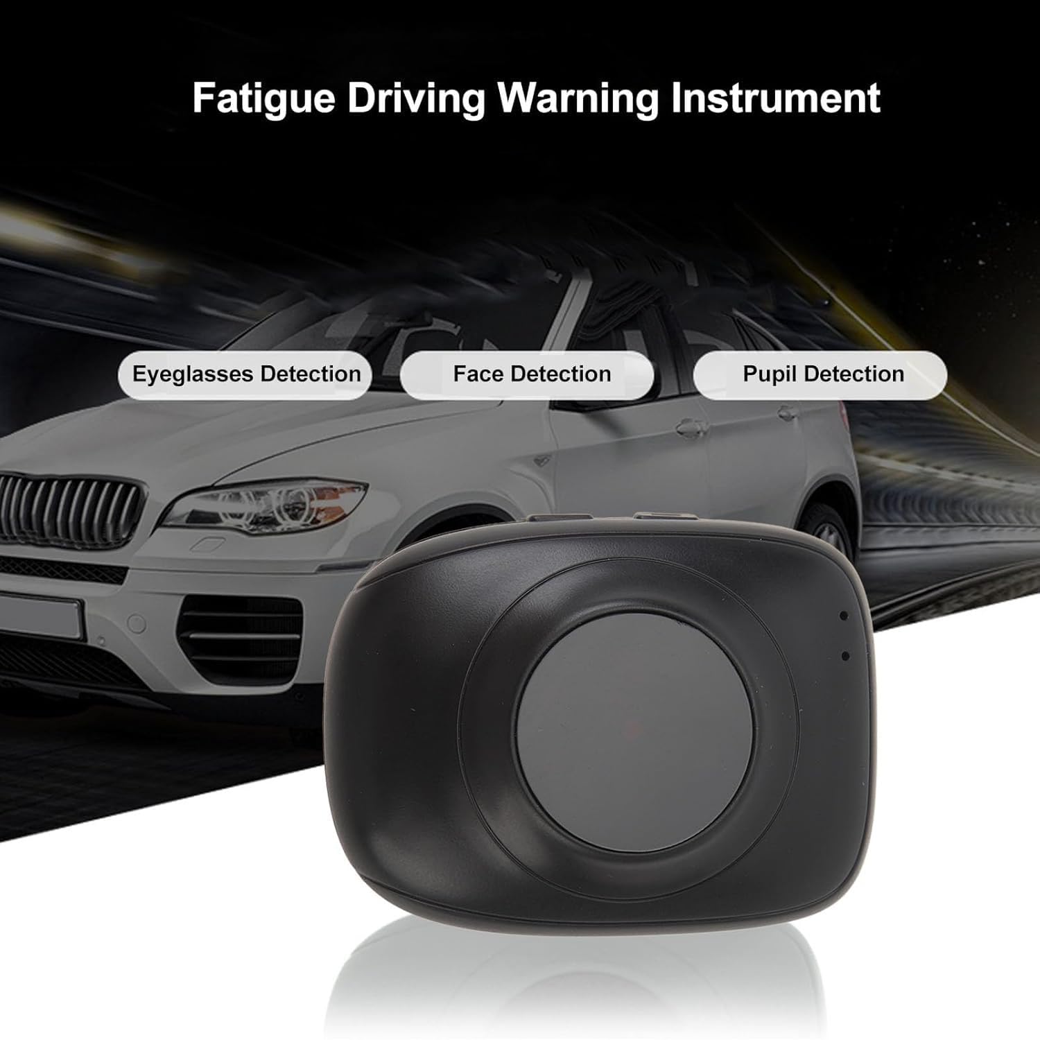 Dispositivo Di Allarme Per La Stanchezza Del Conducente, Monitor Di Guida Per La Stanchezza Con Angolo Di Rilevamento Di 60 Gradi, Avviso Di Distrazione E Sonnolenza Per Auto, Camion E Automobili