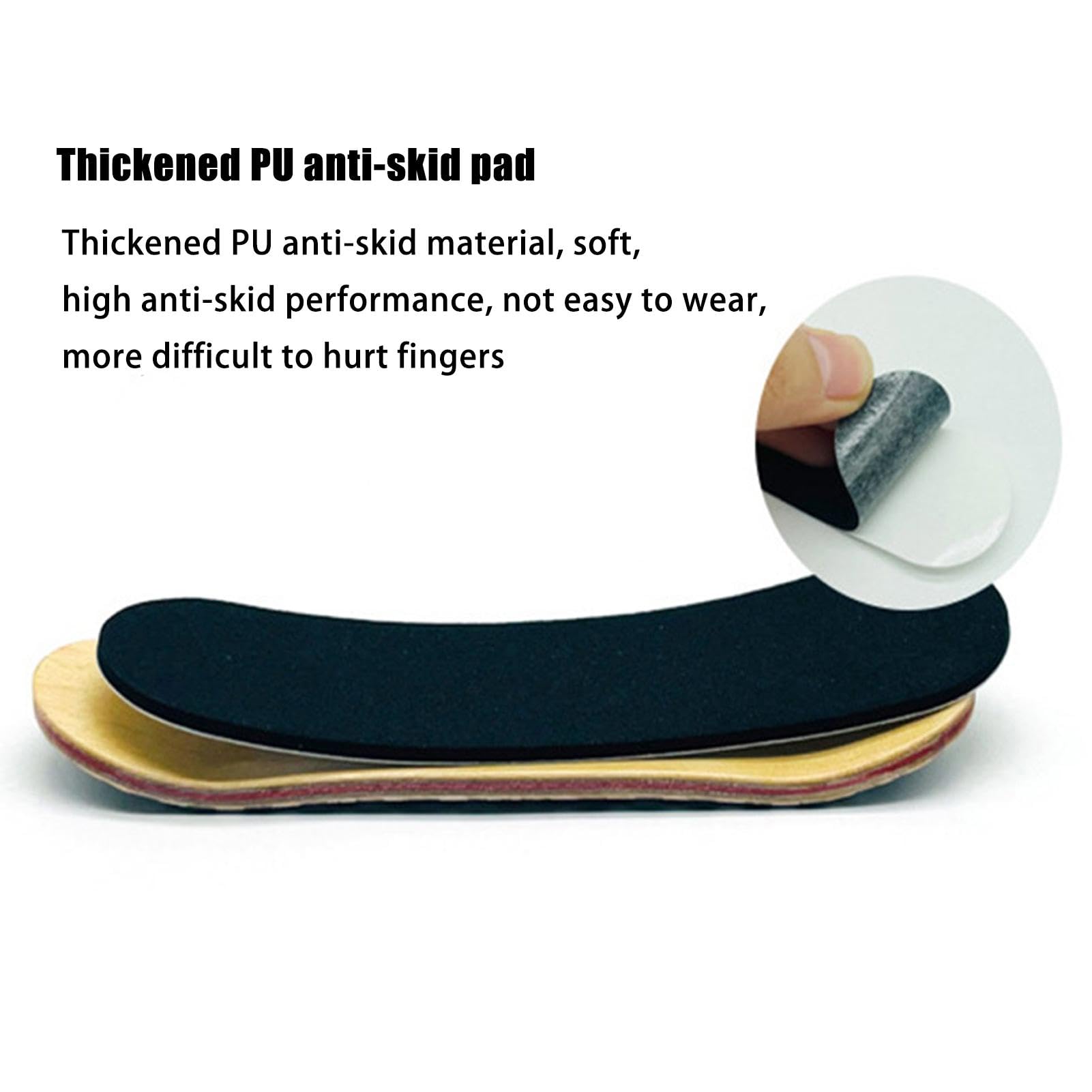 Grip Tape do Fingerboardów | Czarna podstrunnica Grip Tape ochronne uchwyty piankowe - Antypo?lizgowe naklejki na deskorolki z palcami do wi?kszo?ci na podstrunnic?