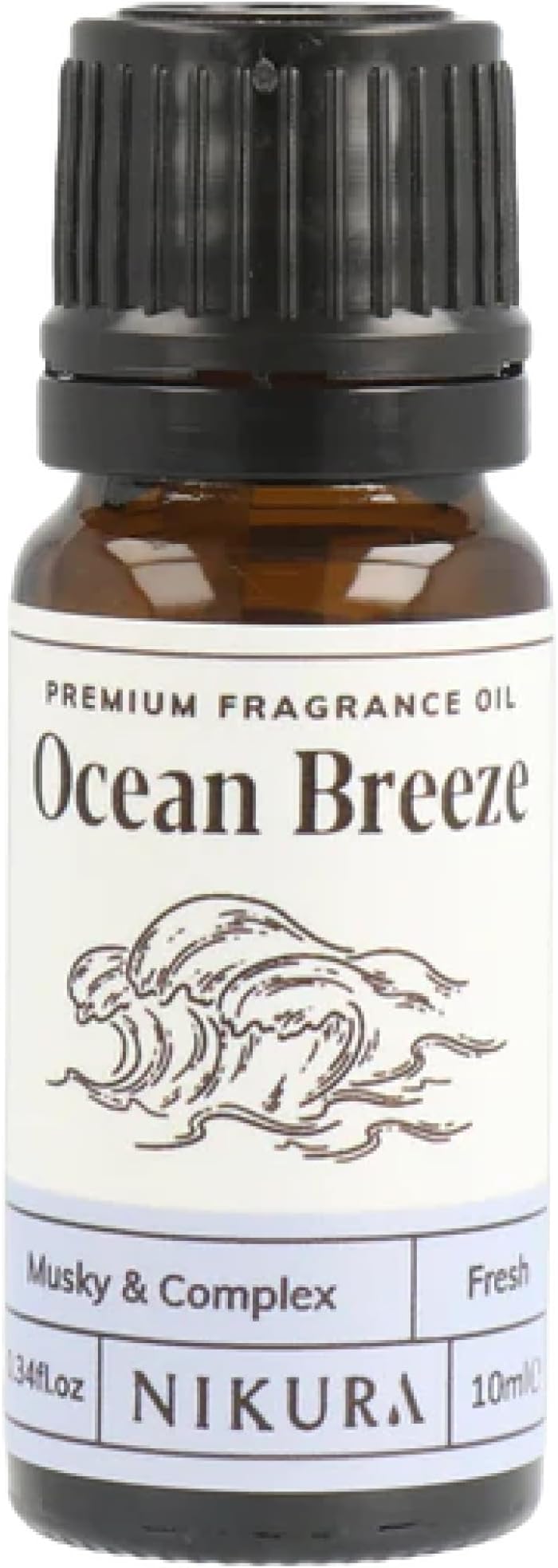 Ocean Breeze Fragrance Oil - 10ml | Perfect for Soap Making, Candle Making, Wax Melts, Diffuser | Great for use in Bath Bombs, Perfume Oil, Perfume Scents | Vegan & UK Made